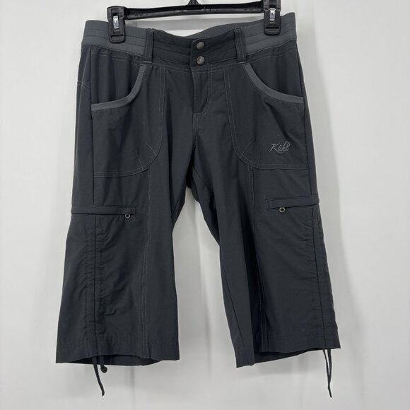 Kuhl Durango Knicker Shorts Capri Womens Size 4 Gray Nylon Stretch Hiking 15" - Picture 1 of 11